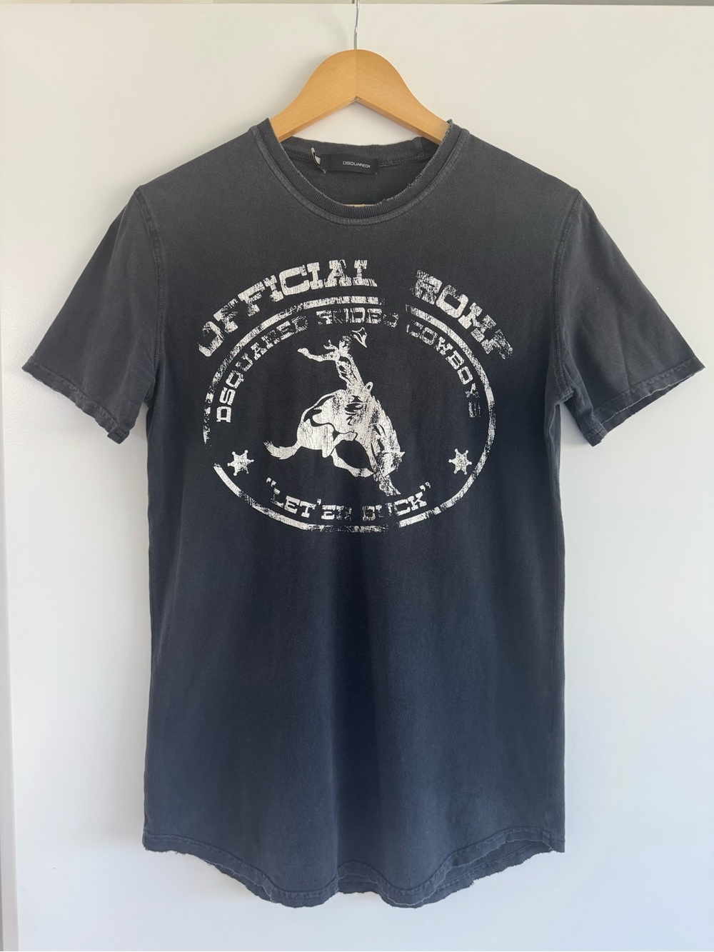 Dsquared2 black Rodeo graphic tshirt